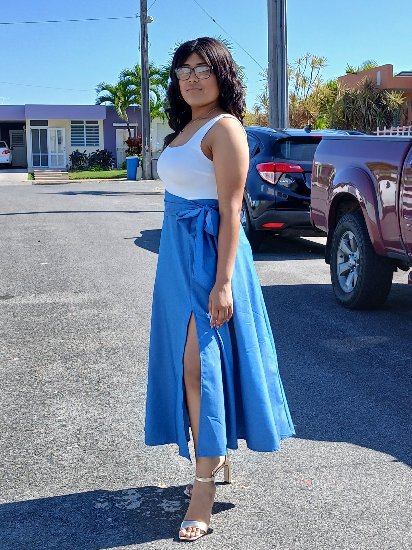 Denim Midi Dress